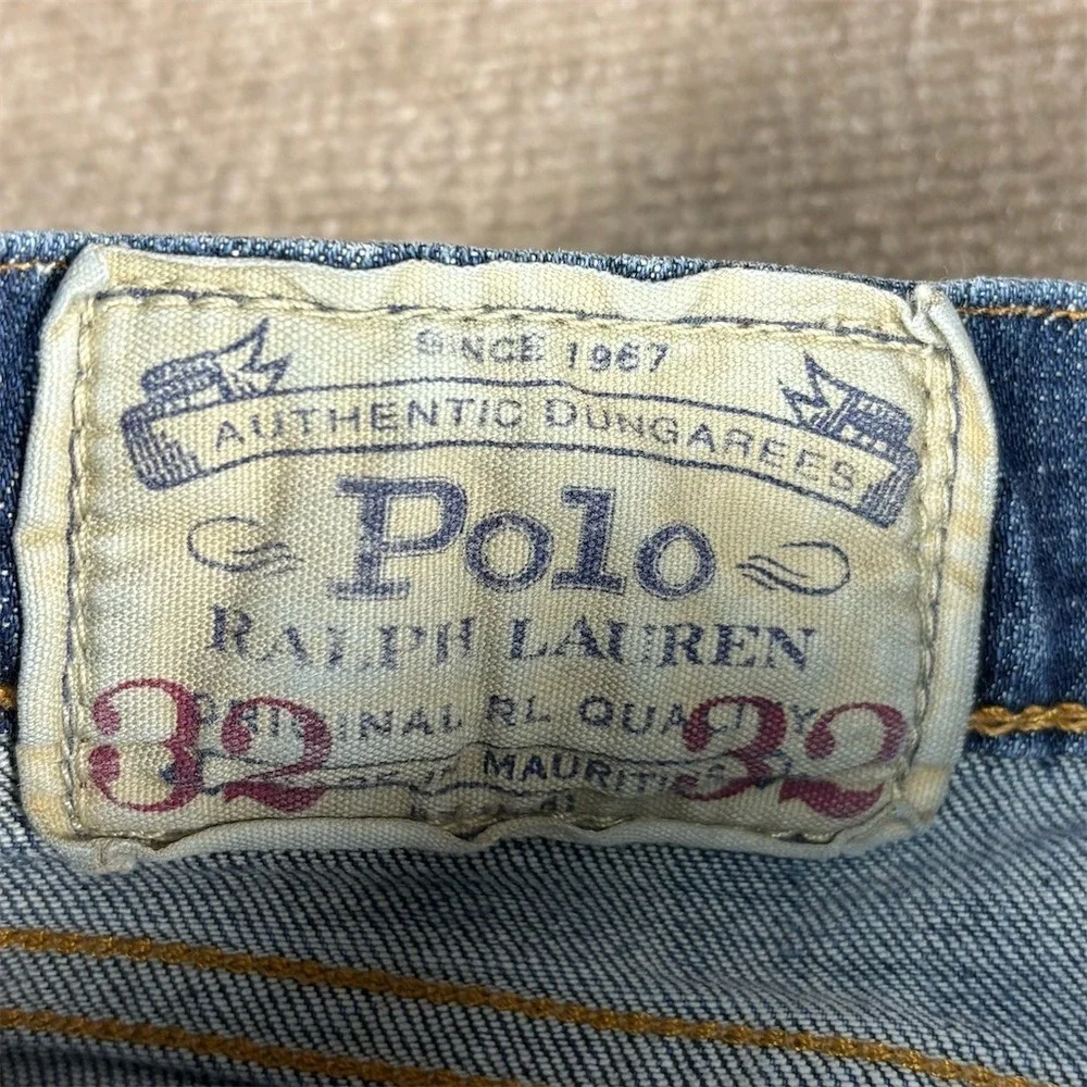 Polo‎ Ralph Lauren Authentic Dungarees Straight Leg Jeans Mens 32x32 Blue